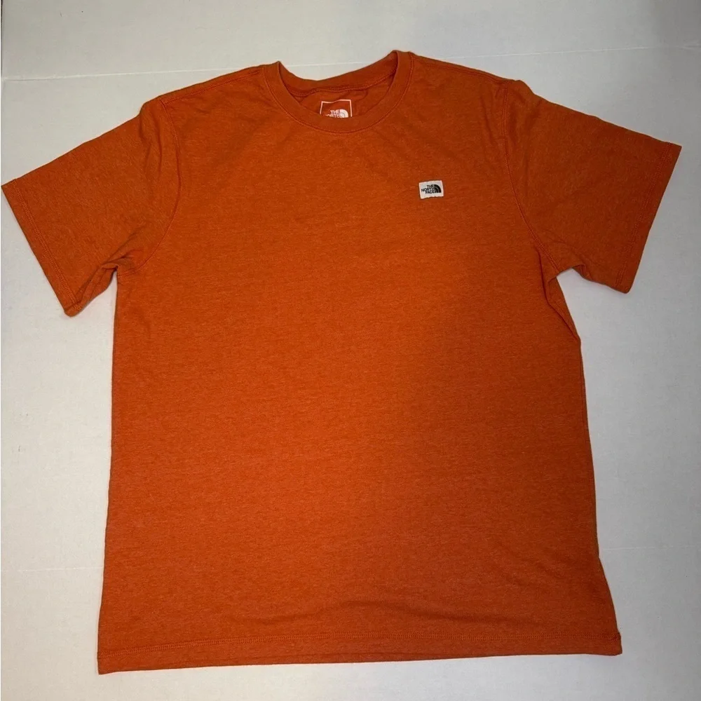 The North Face Orange Lightweight Men's Size Large Outdoor Hiking T Shirt.